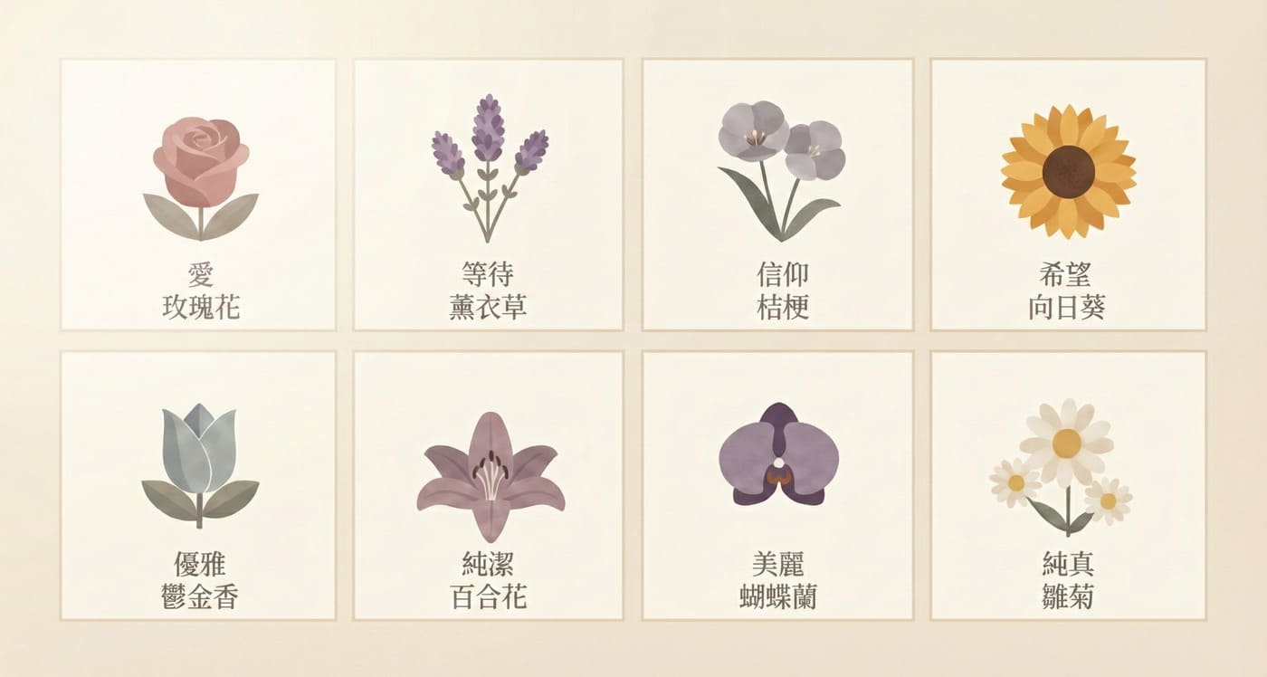 花語總覽:玫瑰、薰衣草等常見花卉的愛情花語